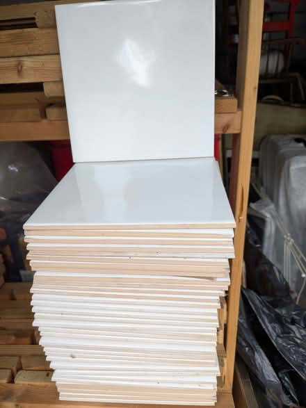 Photo of free 36 New White Tiles (Beulah Hill SE19) #1