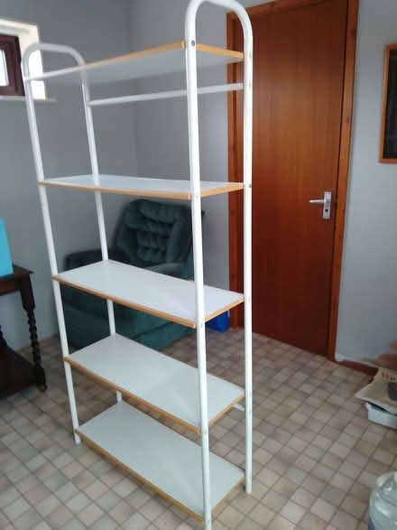 Photo of free Wooden shelves in metal frame. (Moreton Hall IP32) #2