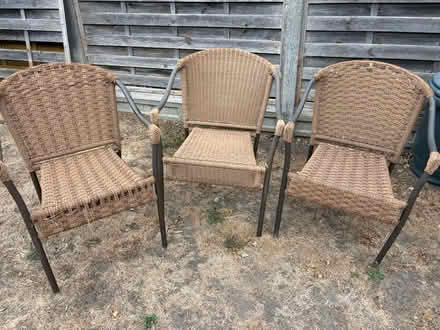 Photo of free Garden chairs x3 (West Bergholt CO6) #2