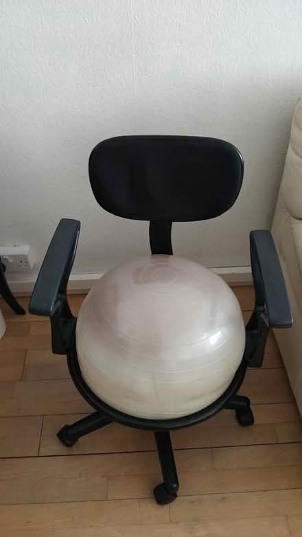 Photo of free Gym ball chair with back rest (Stockwell SW9) #1