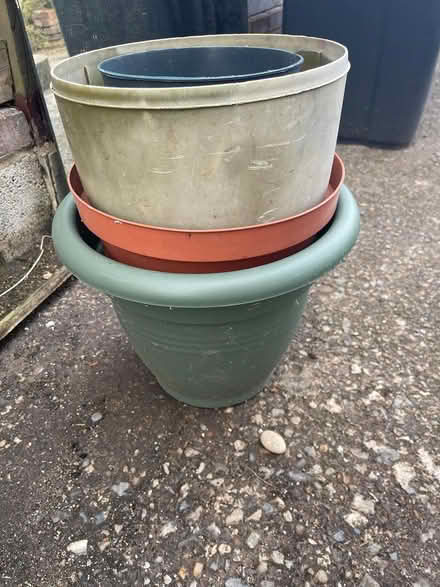 Photo of free 9 Large plant pots (Little Sutton CH66) #1