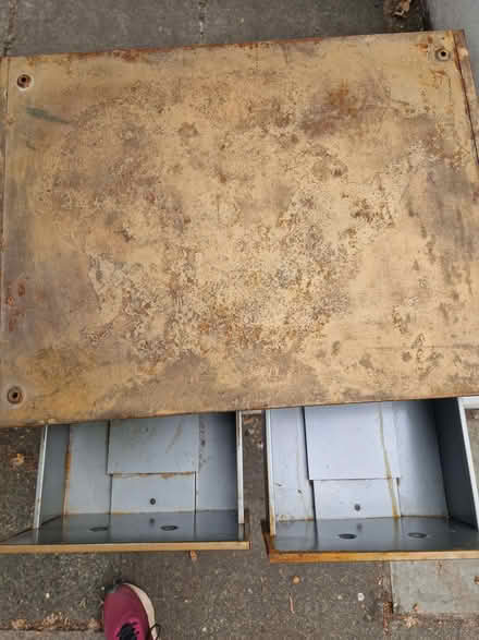 Photo of free Metal filing cabinet (Emlyn Gardens W4) #2