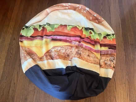 Photo of free “Hamburger” bean bag 🍔 ~27” round (East Capitol Hill Miller Park) #3