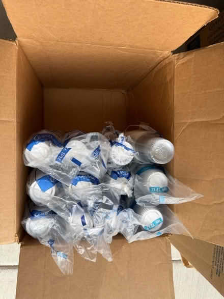 Photo of free Clear Plastic Cups w/various lids (Darien - near 75th x Cass Ave.) #2