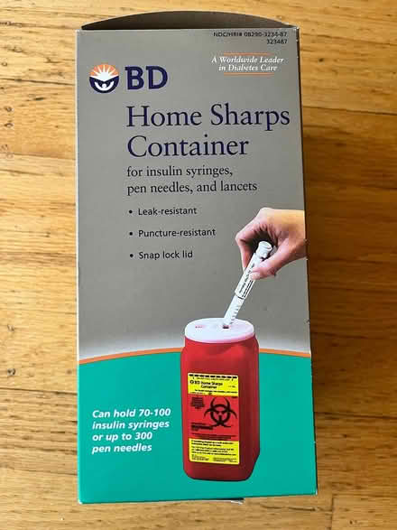 Photo of free NEW home sharps & needles container (Lawrence Expwy & Monroe Street) #1