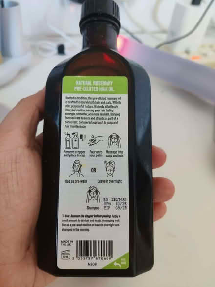Photo of free Nature Spell Natural Rosemary Hair Oil, 150 ml (from H&B) (White City W12) #1