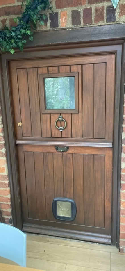 Photo of free Dark wood stained stable door (Great Bourton, OX17) #1