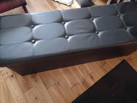 Photo of free Black ottoman storage bench (Hailsham BN27) #1
