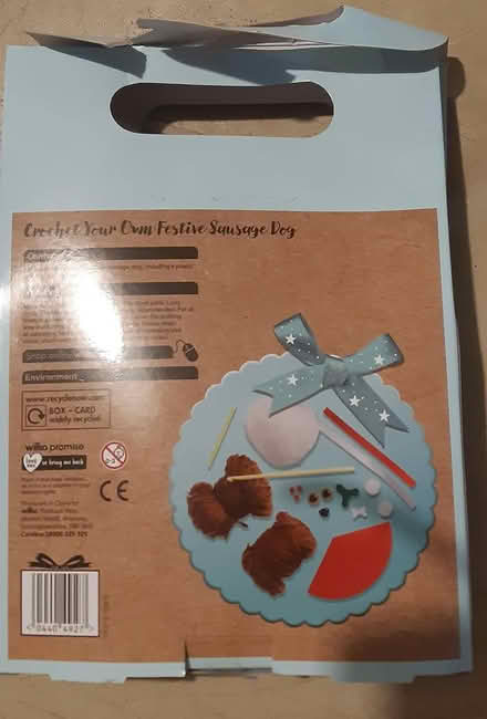 Photo of free Crochet kit - sausage dog christmas (Wallington SM6) #2