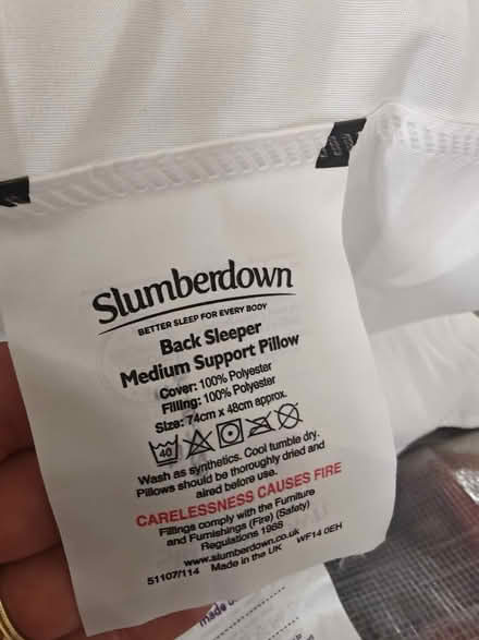 Photo of free Two pillows and duvet 10.5tog (HA6 2A) #2