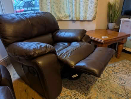 Photo of free Large leather reclining armchair (Montpelier BS6) #2