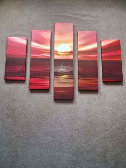 Photo of free Large Set of 5 Canvases - Sunset (West End LA3) #1