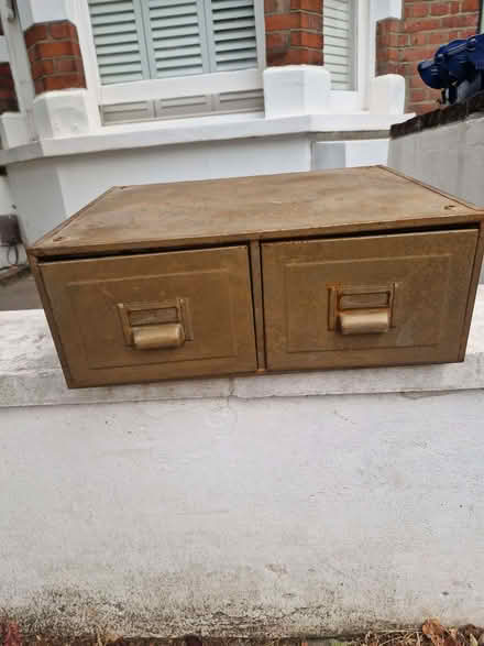 Photo of free Metal filing cabinet (Emlyn Gardens W4) #1