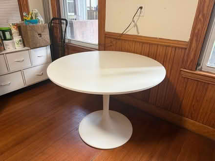 Photo of free White Circle Table (Mission Hill) #1