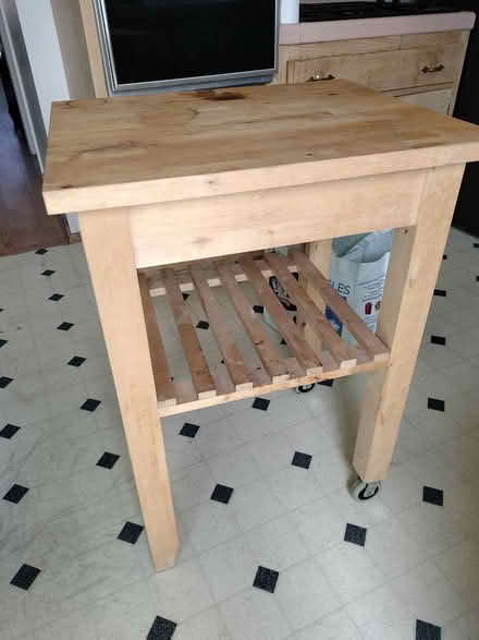 Photo of free Butcher block table (Off Bernardo and El Camino) #1
