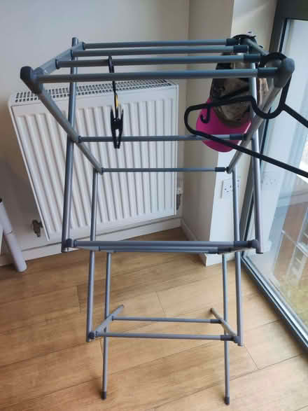 Photo of free 3-Tier Folding Clothes Airer / Drying Rack (White City W12) #1