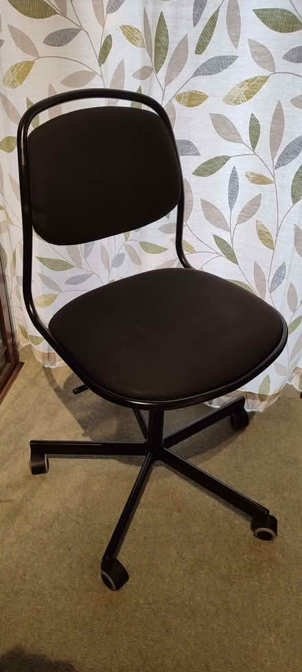 Photo of free IKEA ÖRFJÄLL / SPORREN Black Office Swivel Chair (Elmswell IP30) #1