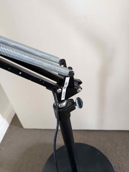 Photo of free Black metal anglepoise magnifying lamp (France Lynch GL6) #3