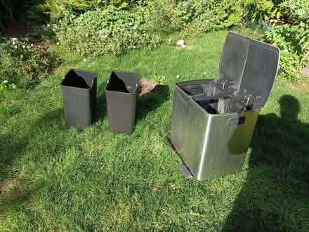 Photo of free Stainless steel double bin (Wimbledon Village SW19) #1