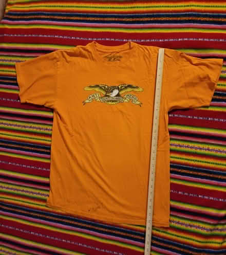Photo of free Orange Skateboard Tee - Medium (West 7th) #2