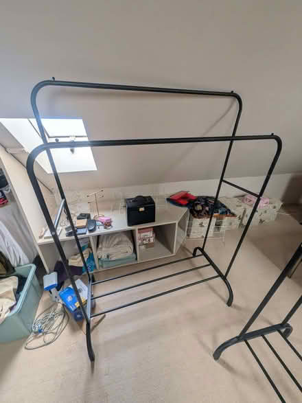 Photo of free 2x double rail hanging rails (Etchinghill CT18) #1