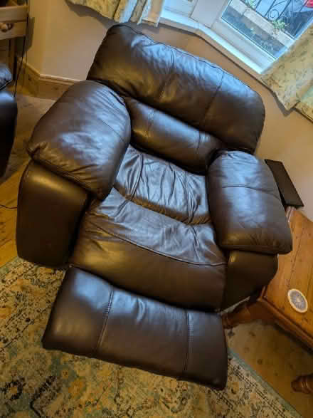 Photo of free Large leather reclining armchair (Montpelier BS6) #3