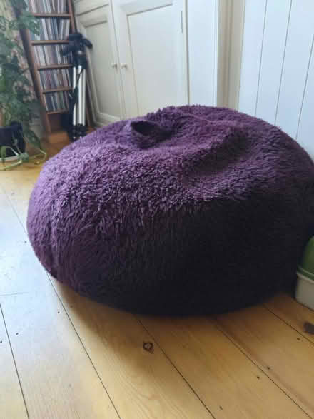 Photo of free Large fur fabric beanbag (Bowness-on-Solway CA7) #1