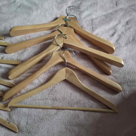 Photo of free Wooden Clothes Hangers (Hoylake CH47) #1
