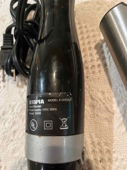 Photo of free Stick blender As is (Chapel Hill South) #3