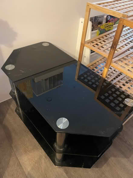Photo of free Black Glass TV Unit (Wandsworth SW18) #1