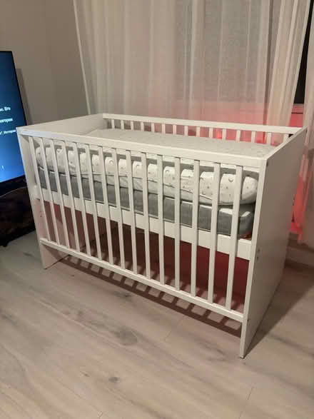 Photo of free Cot bed with mattress (Livingston) #1