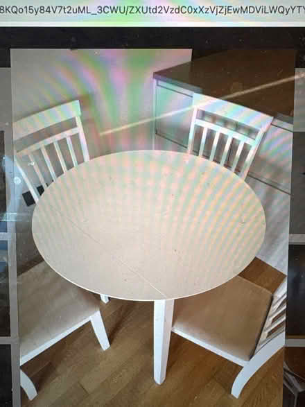 Photo of free Foldable dining table + 4 chairs (Stratford E20) #1