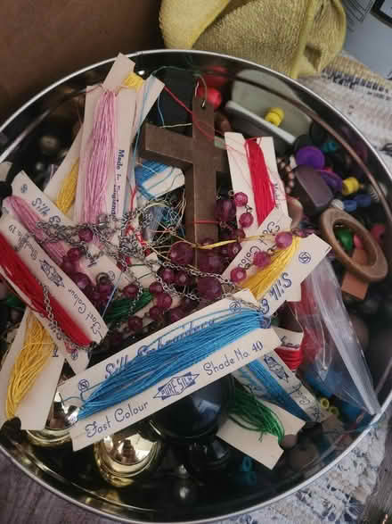 Photo of free Tin of beads (Old trafford M16) #1