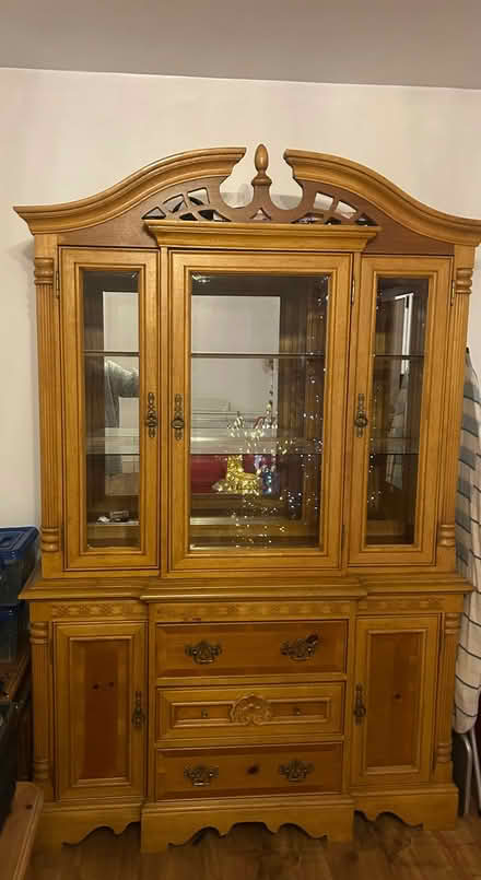 Photo of free Oak French dresser cabinet (Erith DA8) #3