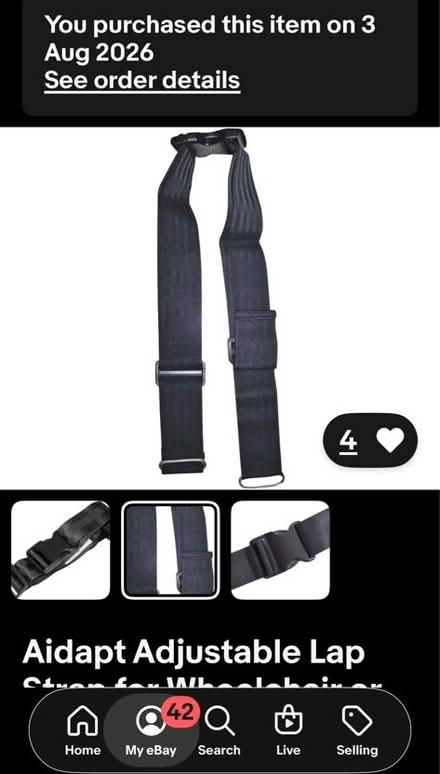 Photo of free Aidapt Adjustable Lap Strap (East Acton W3) #1