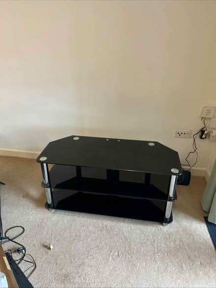 Photo of free Black Glass TV Stand (Twickenham TW2) #1