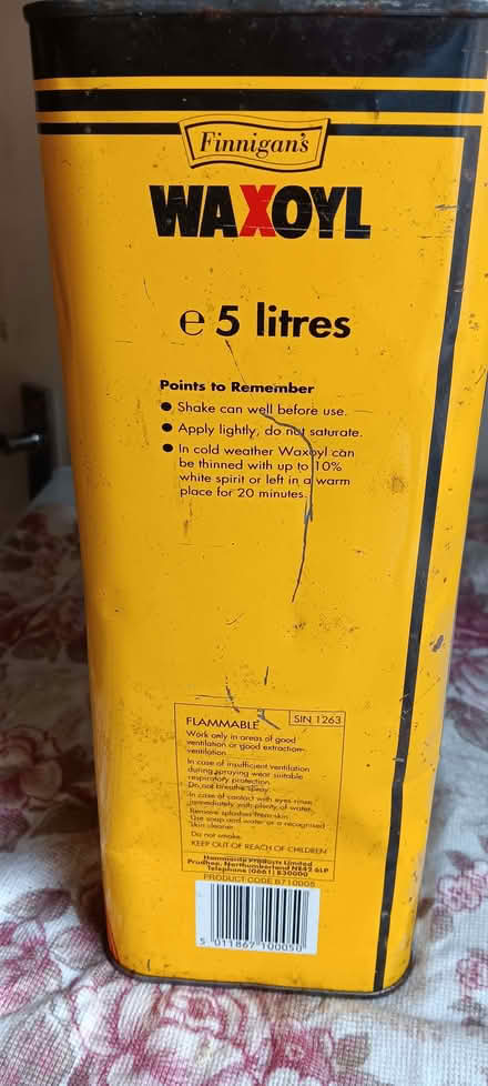 Photo of free 5ltr can of Waxoyl rustproofing for cars. (Shirley B90) #2
