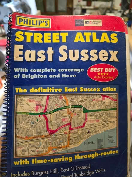 Photo of free East Sussex street atlas (Carshalton SM1) #1