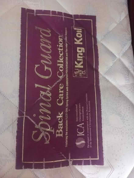 Photo of free King size mattress (Longbridge B31) #2