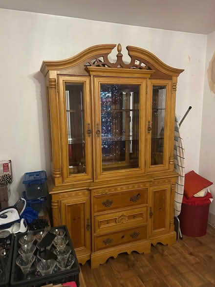 Photo of free Oak French dresser cabinet (Erith DA8) #1