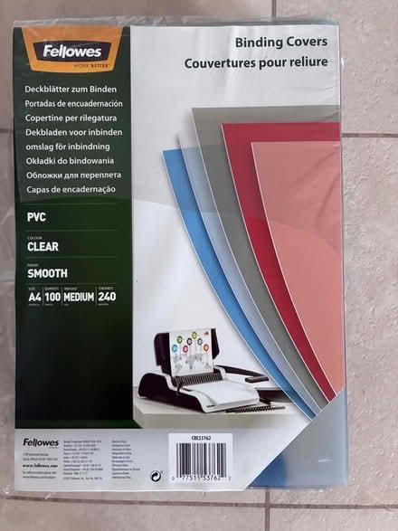Photo of free PVC Binding covers approx 500 (Trowbridge BA14) #1