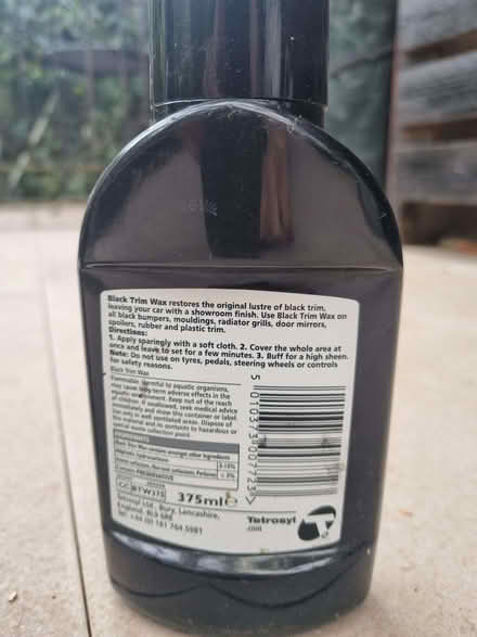 Photo of free Turtle wax for black vehicles (Whitehill GU35) #4