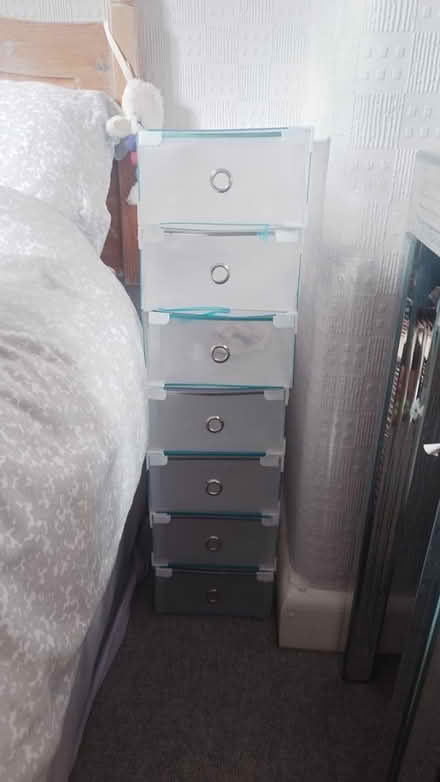 Photo of free 7 plastic shoe boxes (Stockport SK2) #1