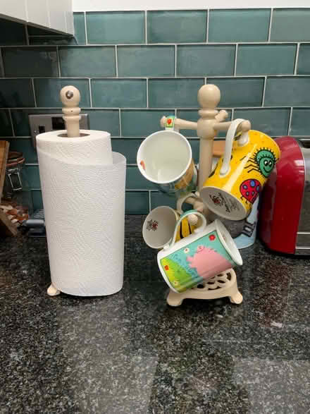 Photo of free Cast iron kitchen roll holder and mug tree (Huby LS17) #1
