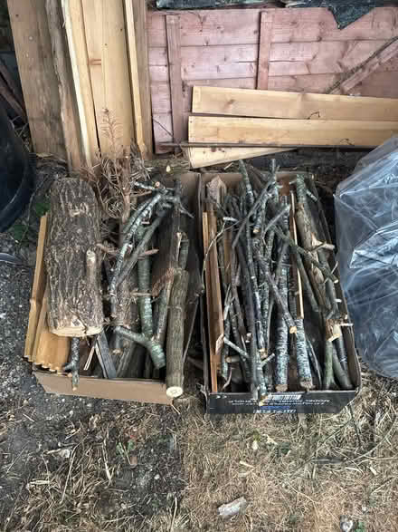 Photo of free 2 boxes of firewood and kindling (Finchingfield CM7) #2