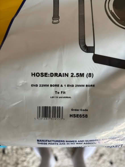 Photo of free Dishwasher Replacement Hose (Clapton, E5) #3