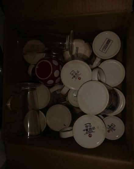 Photo of free Box of mugs and glasses (Bedford central Elstow MK42) #1