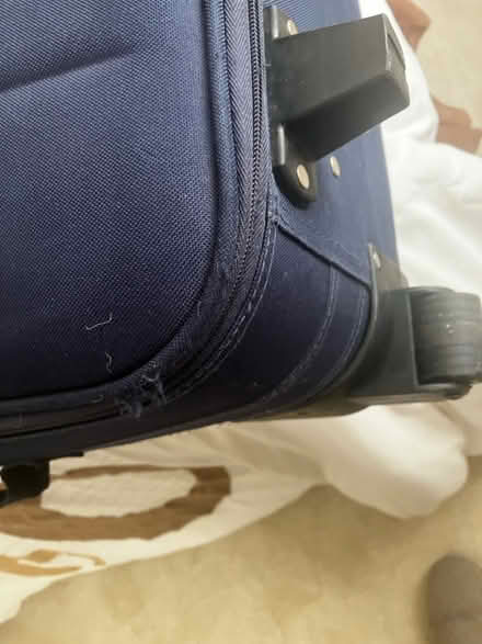 Photo of free Navy suitcase 2 wheels (Churchtown Southport PR9 7LF) #3