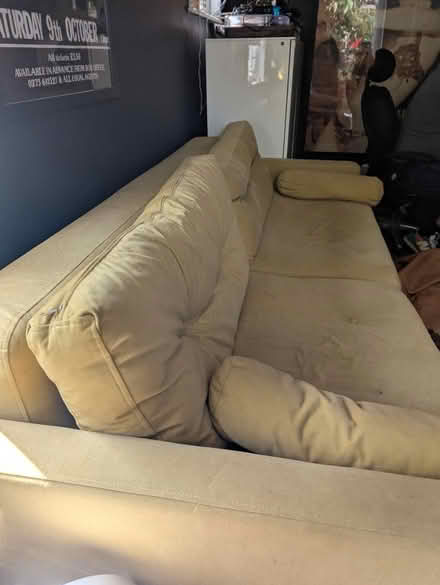 Photo of free Mustard velvet bed settee (Peacehaven BN10) #2