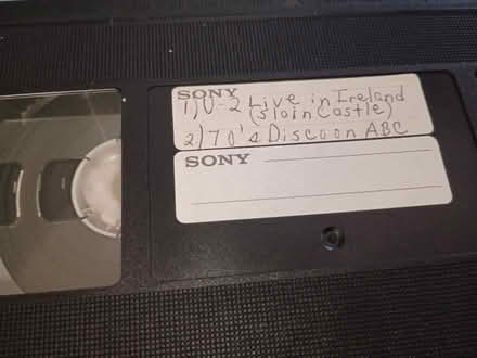 Photo of free u2 vhs (7531 rising sun avenue) #1